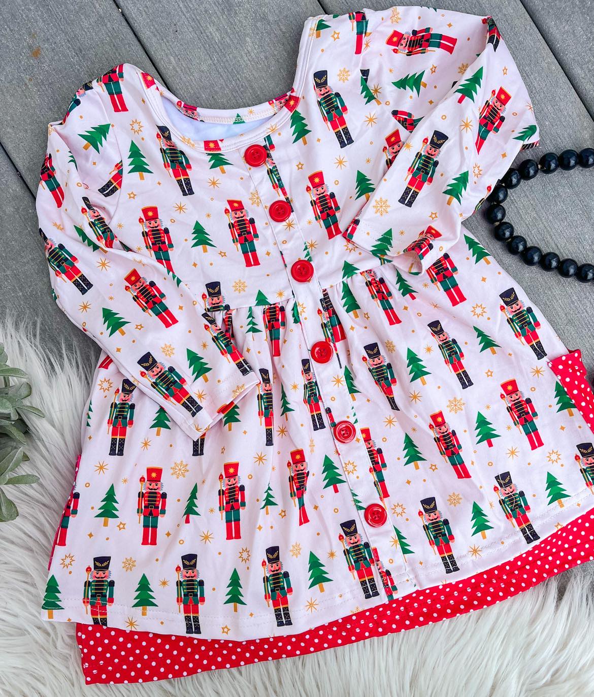 RTS: Reindeer/ Nutcracker Twirl Dress*