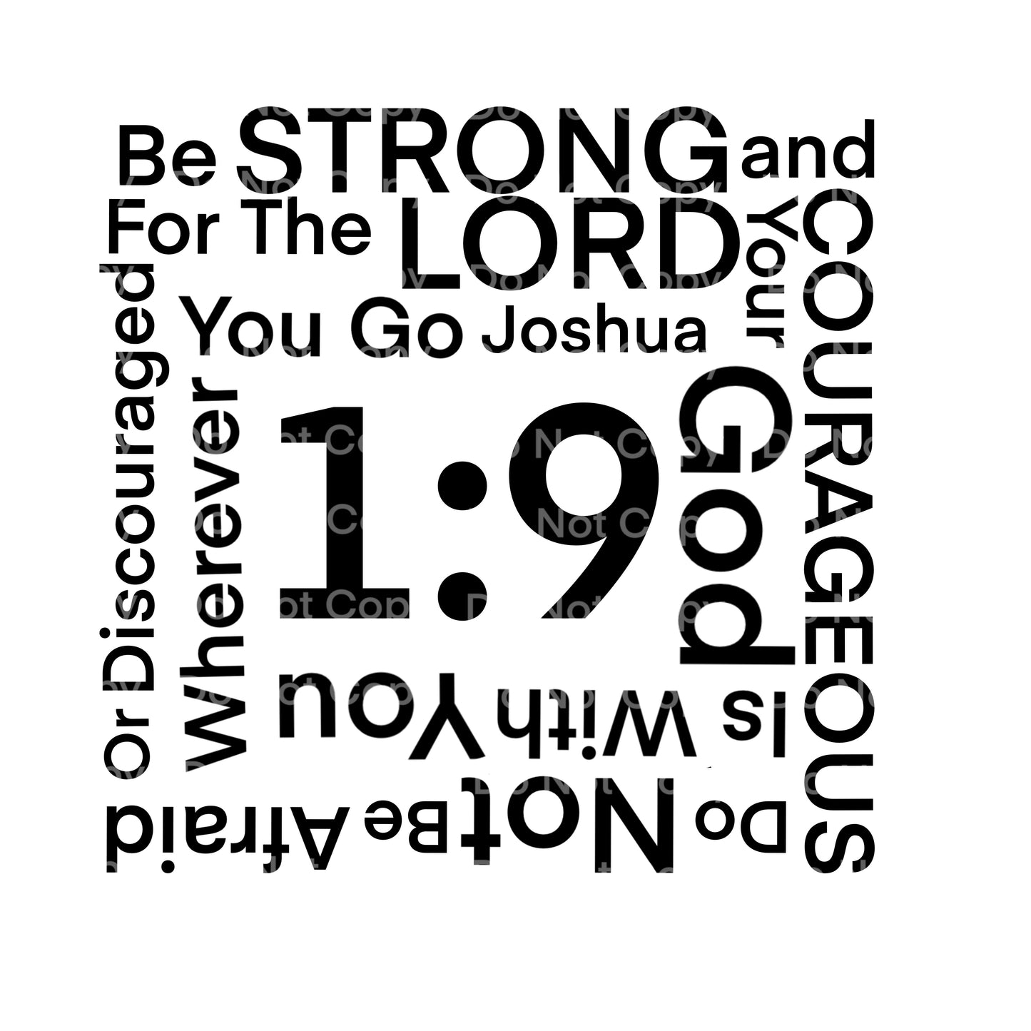 Joshua 1:9 Square