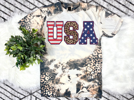 USA leopard bleached